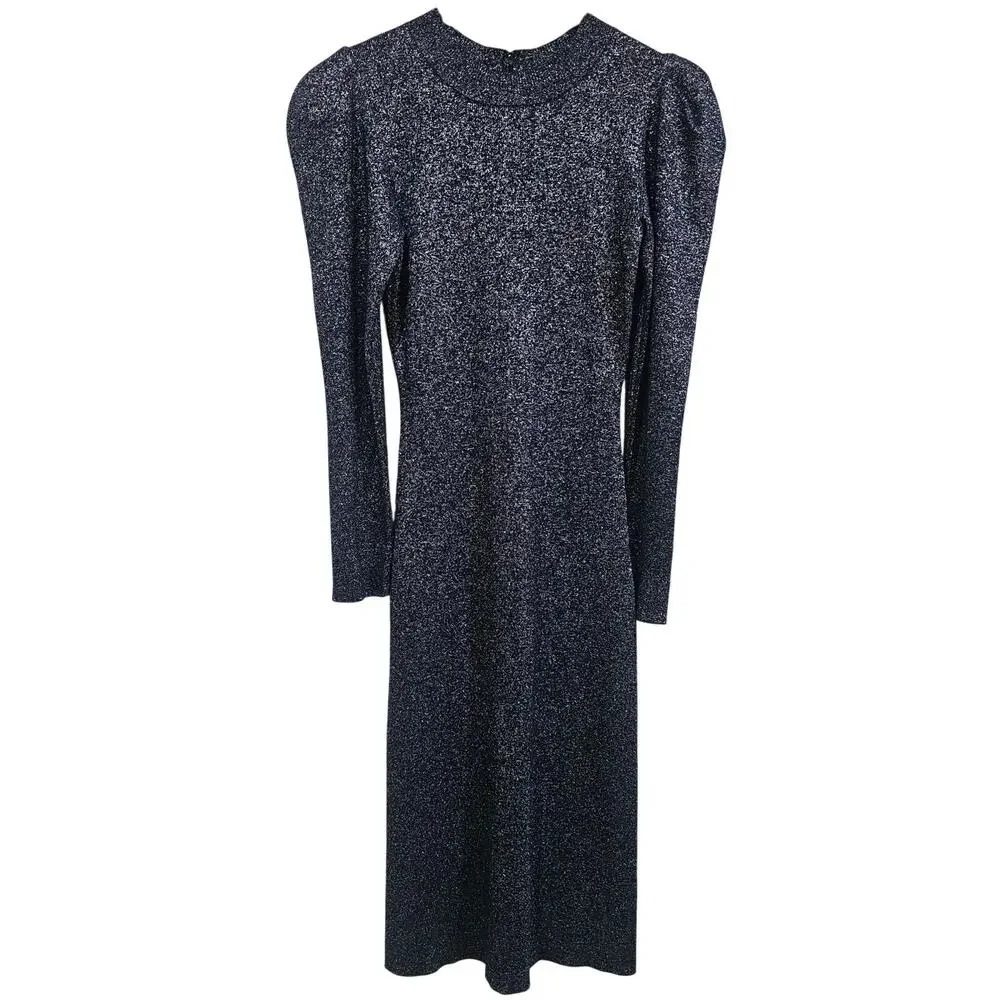 Sachin & Babi Amelie Metallic Knit Bodycon Dress Size S - Picture 8 of 9